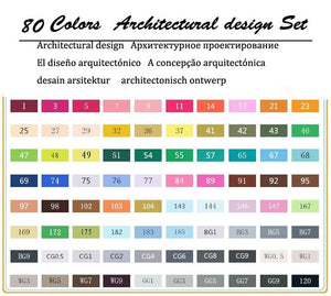 TouchFIVE 30/40/60/80/168 Color Art Markers Set