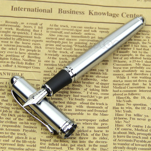 Luxury Brand Jinhao X750 Silver Stainless Steel Fountain Pen