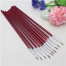 Load image into Gallery viewer, 10 Pcs/Set  Nylon Brush Acrylic Pen