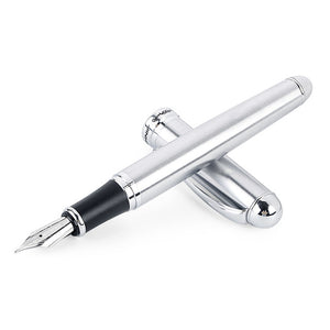 Luxury Brand Jinhao X750 Silver Stainless Steel Fountain Pen