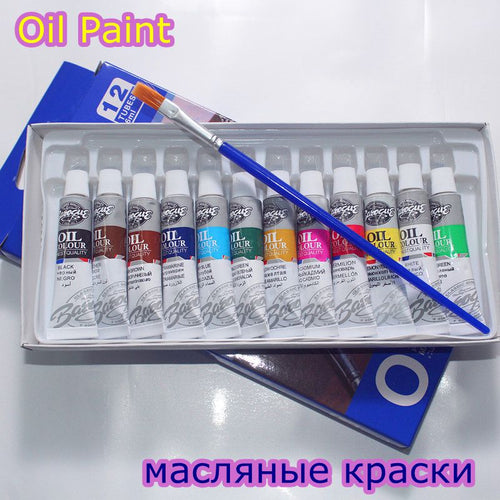 Oil Colors Paints 12 Colours 6 ML Tube