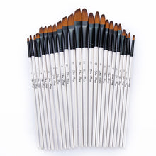 Load image into Gallery viewer, 12pcs Nylon Wooden Handle Watercolor Brush Pen Set For Learning DIY