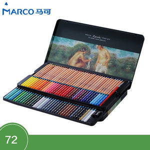 MARCO 24/36/48/72/100 Color Pencil Watercolor Set
