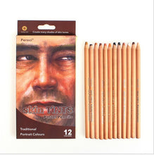 Load image into Gallery viewer, Peroci 12 Colors/box Wood Skin Tints Pastel Color Pencil for Drawing Professional Skin Pencil