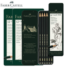 Load image into Gallery viewer, Faber Castell Graphite Pencil 9000 6/12pcs Wooden Pencil