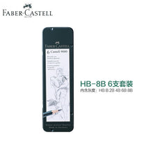 Load image into Gallery viewer, Faber Castell Graphite Pencil 9000 6/12pcs Wooden Pencil