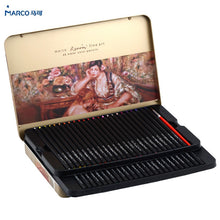 Load image into Gallery viewer, Marco 24/36/48 Color Pencil Black Wood Watercolor Pencil Set