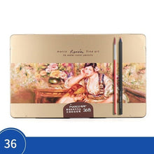 Load image into Gallery viewer, Marco 24/36/48 Color Pencil Black Wood Watercolor Pencil Set