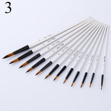 Load image into Gallery viewer, 12pcs Nylon Wooden Handle Watercolor Brush Pen Set For Learning DIY