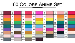 TouchFIVE art markers sets 30/40/60/80/168 Colors Alcohol Marker Pen for Anime Student Design Sketch Manga