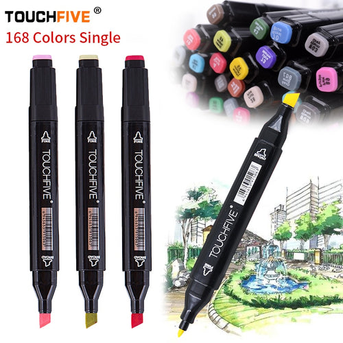 TOUCHFive Single markers Acrylic Alcohol Markers Dual Head Sketch copic Markers Pen