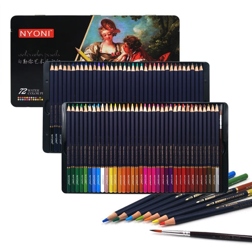 12/24/36/48/72 Colors Watercolor Wood Oil Colored Pencils